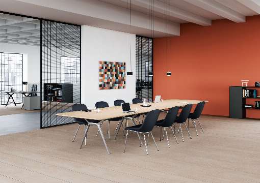 Photo 4: This veneered conference table